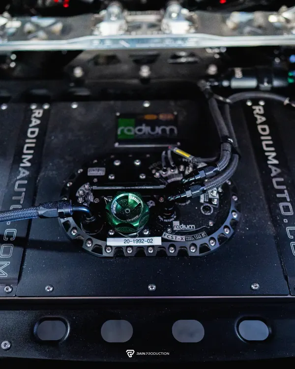 Engine bay detail under the hood