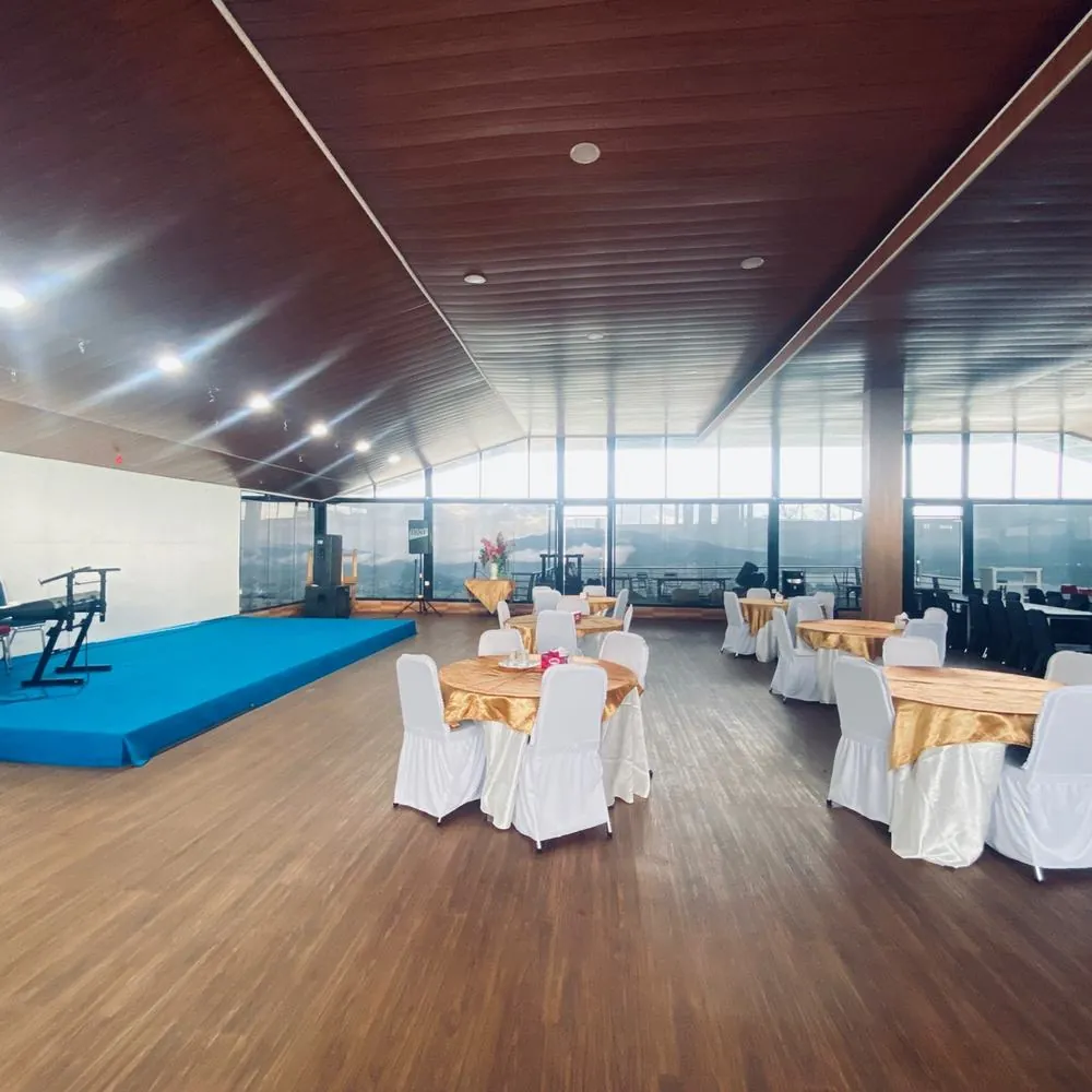 Stage in the Cambai Hill hall