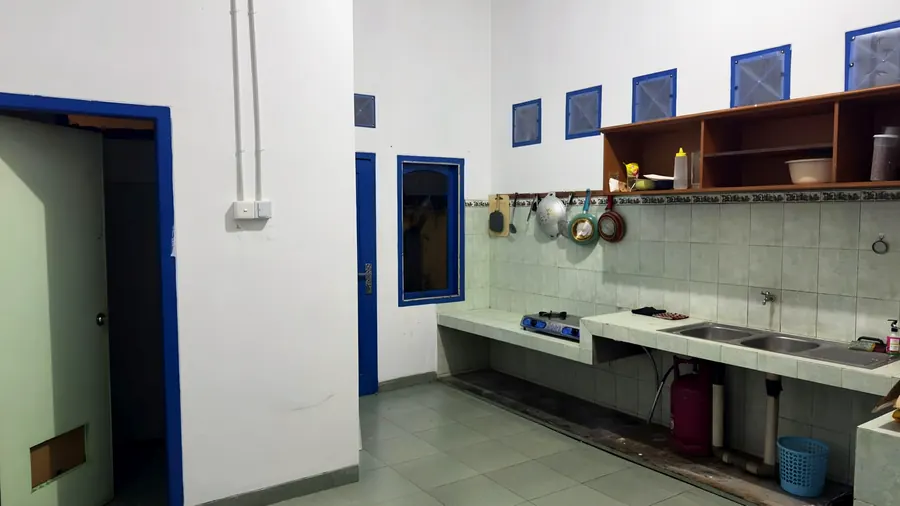 The shared kitchen